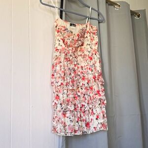 Strapless Floral Mini Dress/Top